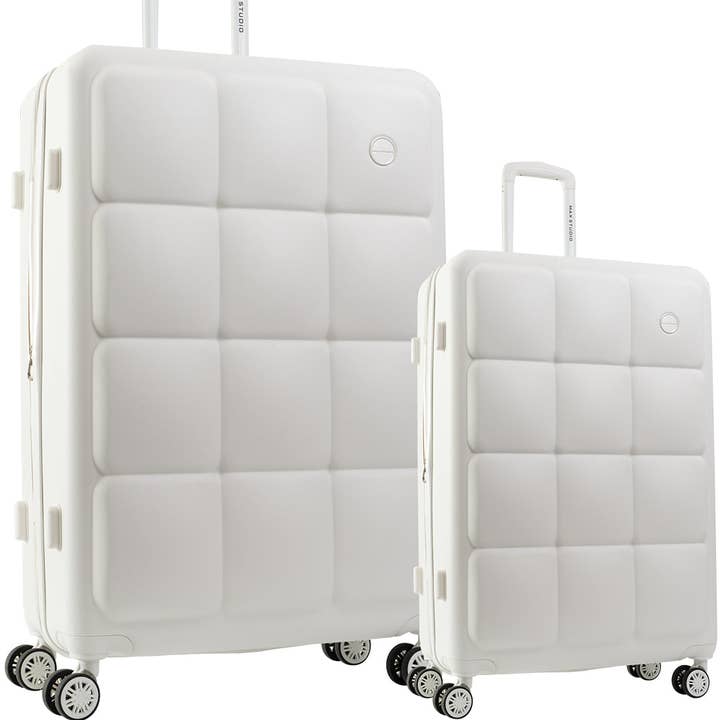 Magid - Wholesale Luggage - Max Studio The Square Embossed ABS 2-Piece Hard-Sided Luggage Set0