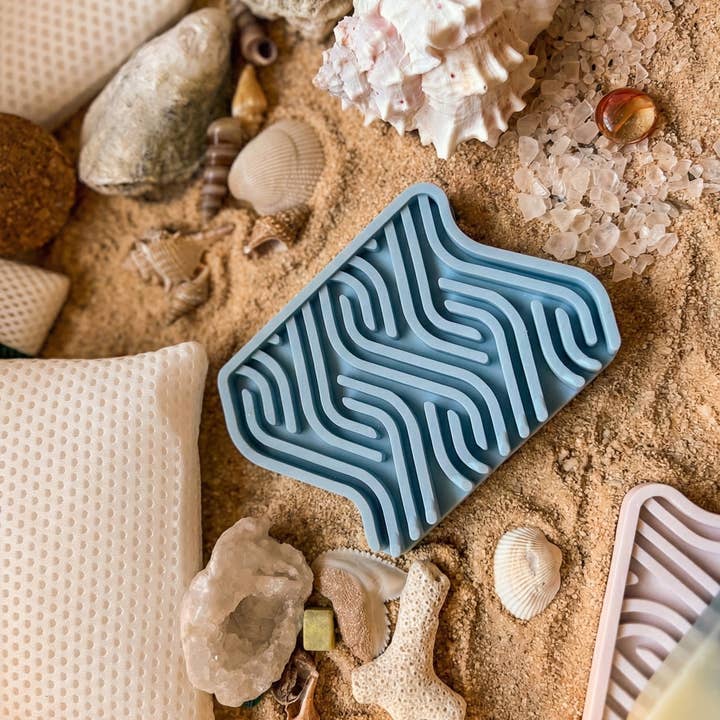 Multi Colored Soap Dish (Blue/Taupe/Pink) - Premium Silicone Soap Tray for wholesale on Faire1