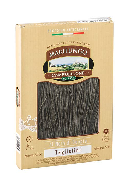 Gourmandise – wholesale Pasta – Pasta Tagliolini al nero di Sepia Marilungo 250 g.0