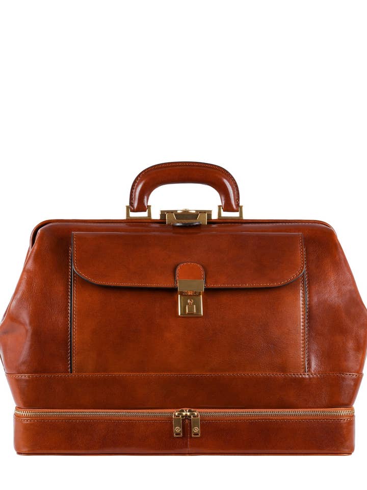 Large Italian Leather Doctor Bag - The Master and Margarita for wholesale by Time Resistance