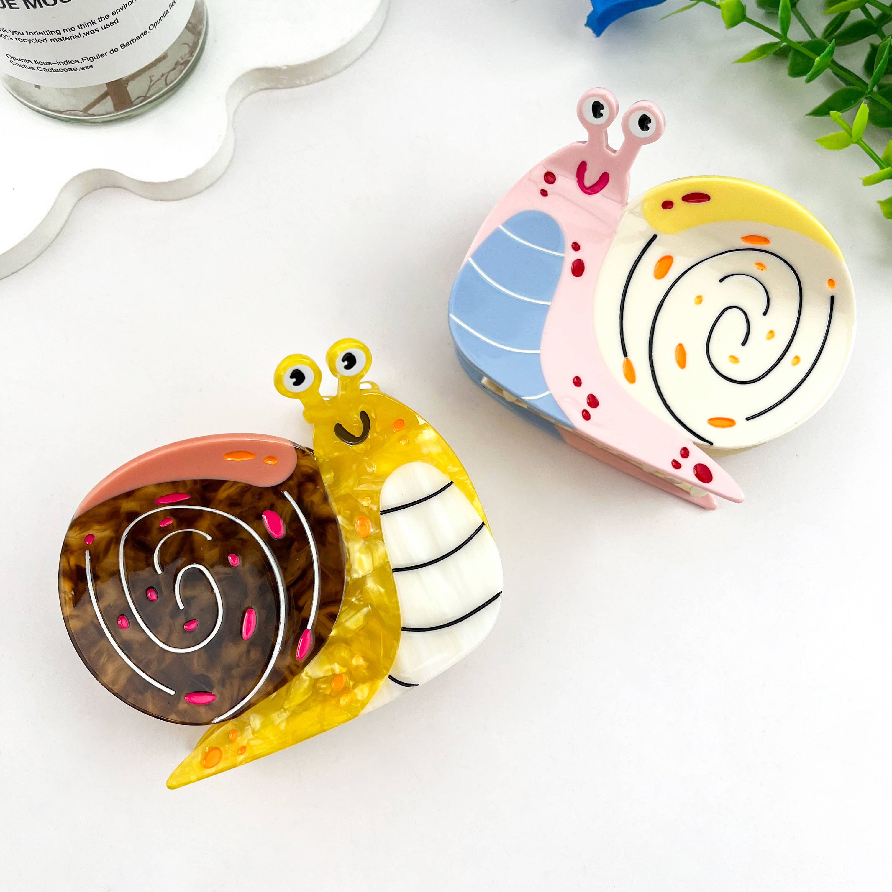 mildstyles - Wholesale Hair Clip - Women's - Happy Mystery Snail Acetate Animal Hair Claw Clip6