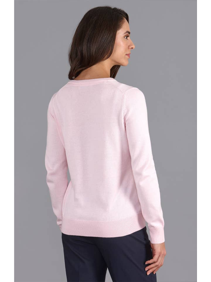 Paul James Knitwear - Wholesale Knitted jumper – Women′s - Womens Pure Cotton V-Neck Jumper12