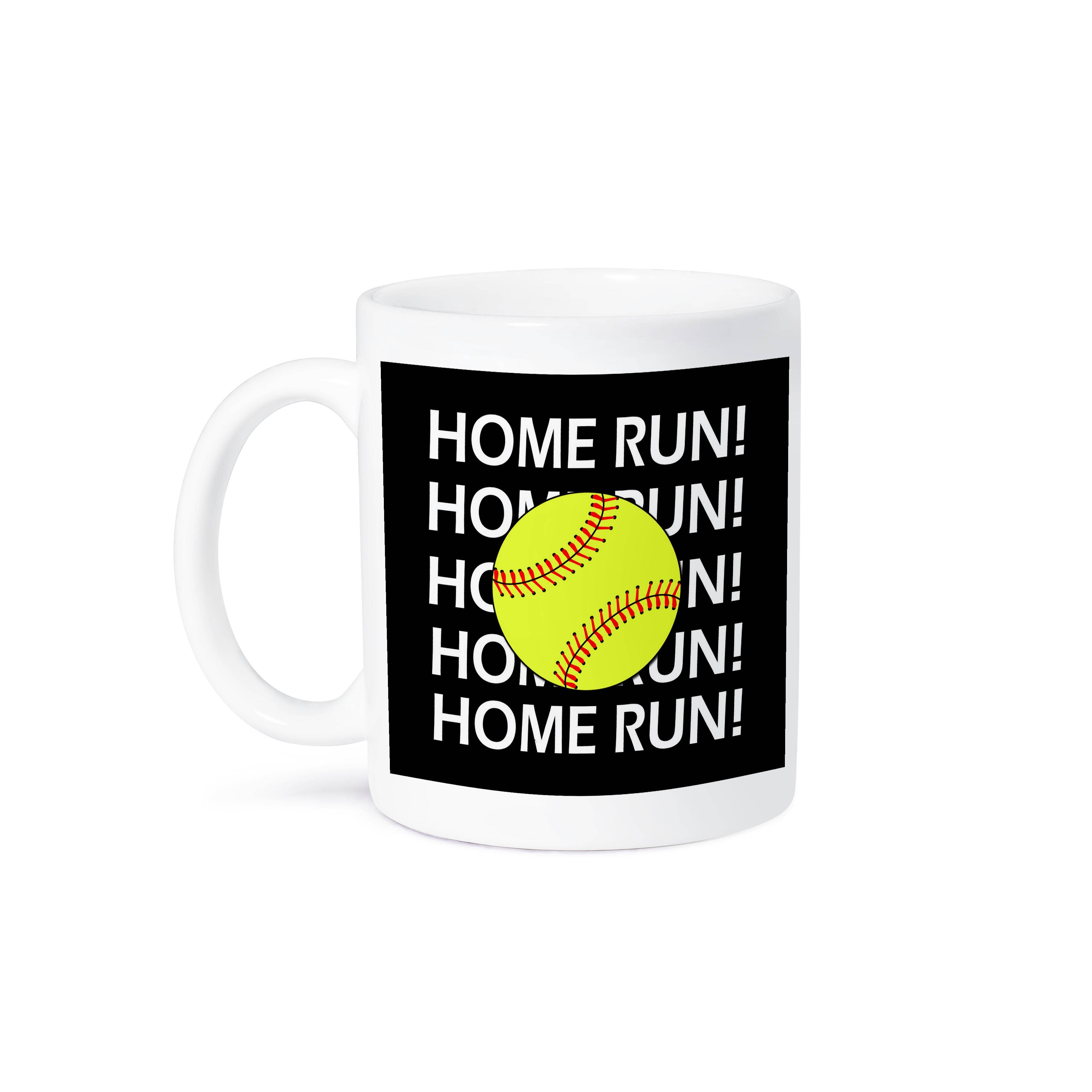 3dRose – wholesale Coffee mug – 3dRose, Home Run. Softball., Mug8