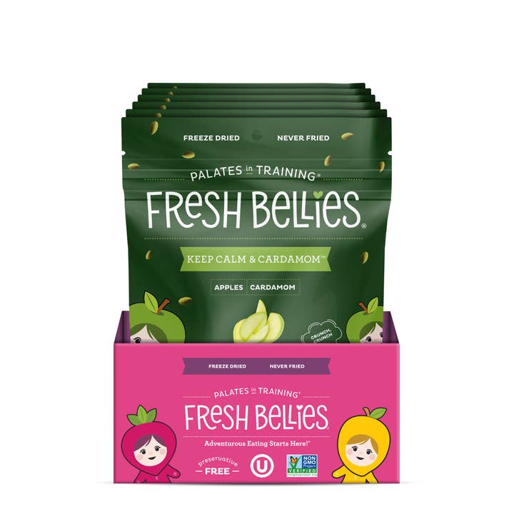 Fresh Bellies - Wholesale Dried/Dehydrated Fruit - .75 oz Two To Mango (Mango & Basil)3