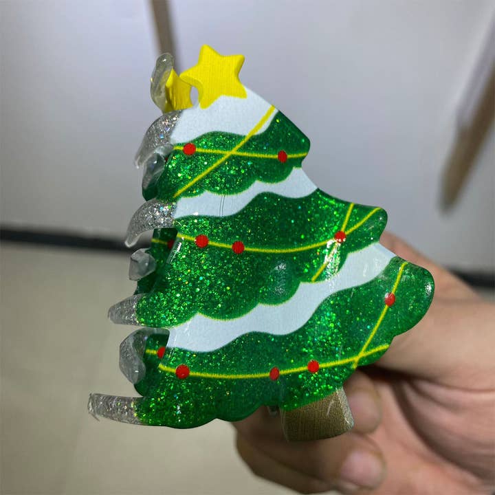 ACCITY - Wholesale Hair Clip - Women's - Christmas Hair Claw - Santa Bell Gift House Clip_CWAHA072895