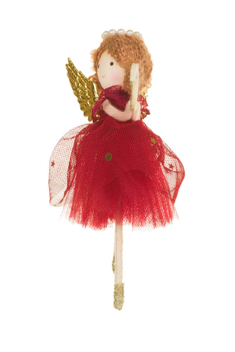 Starlight Collection - Wholesale Ornament - Red Cherub Girl Doll1