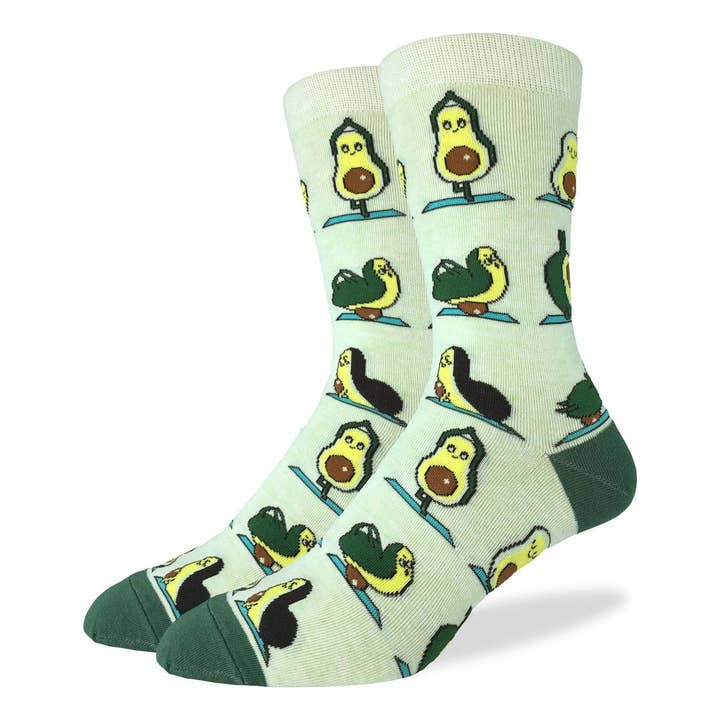 Herren Avocado Yoga-Socken für den Großhandel von Good Luck Sock