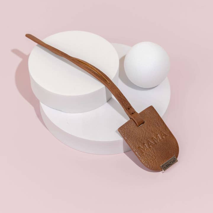 VANCHI - Wholesale Luggage tag - VANCHI MAMA Luggage Tag - Tan4