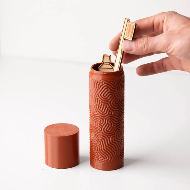 Travel Case - Toothbrush / Pencil - Earthy colors for wholesale by Copo Design