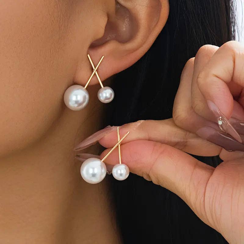 Huis Van Merken – wholesale Dangle earrings – Resin Stud Earrings - Taupe Mocha Geometric Fashion3