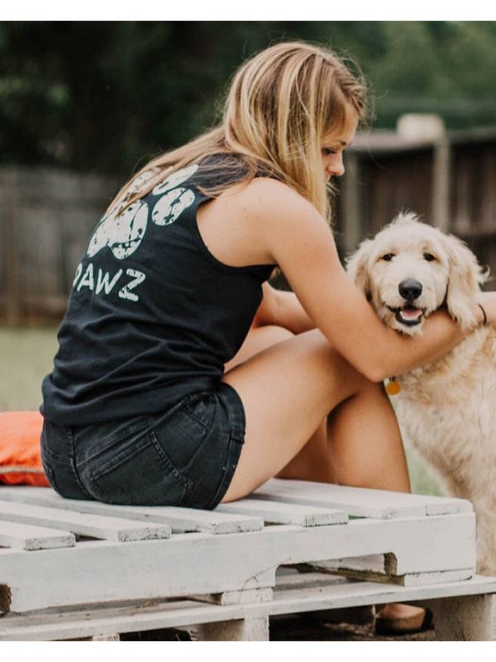 PAWZ – Tops – Mulher por atacado – Tampo Tank Top Preto1