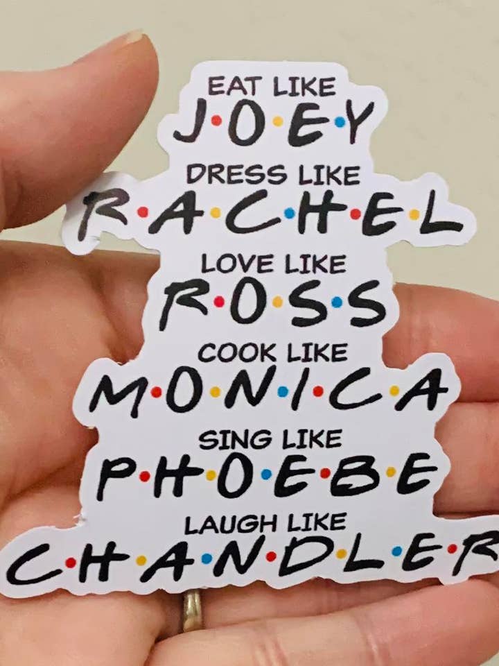 Friends Names- Friends Sticker/Magnet for wholesale by Oily Graphic Creations