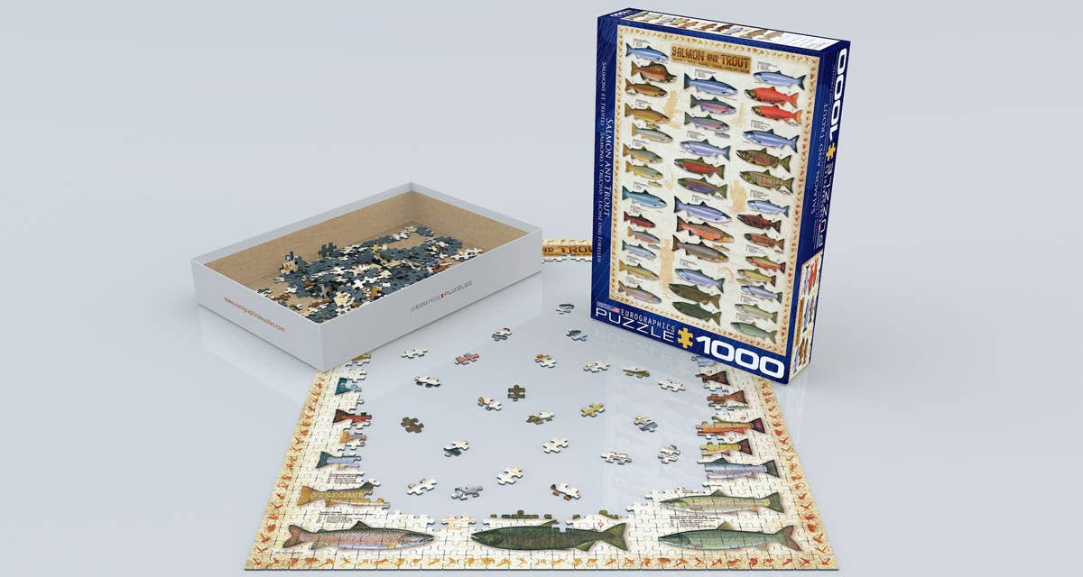 Eurographics Puzzles USA - Wholesale Puzzle - Adult - Salmon & Trout2
