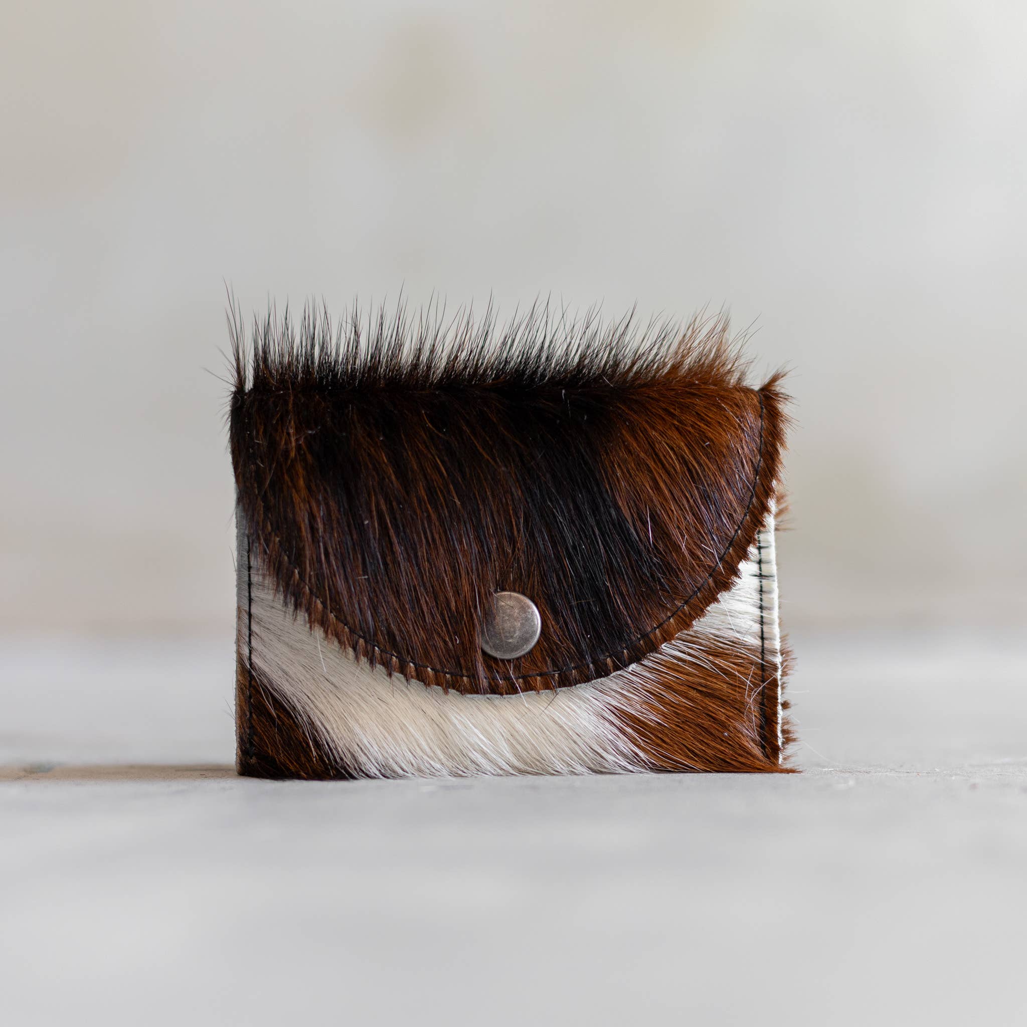 Van Buren - Vente Pochette – femme - Portefeuille en cuir de vachette à bouton-pression | 11 variantes5