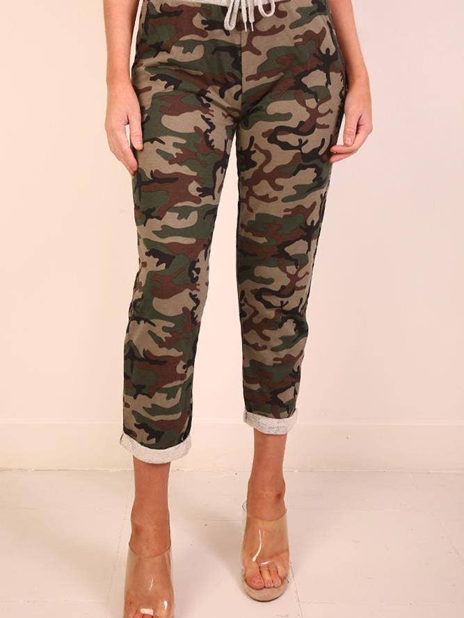 Camouflage Printed Drawstring Trouser for wholesale by Wholesale shopping