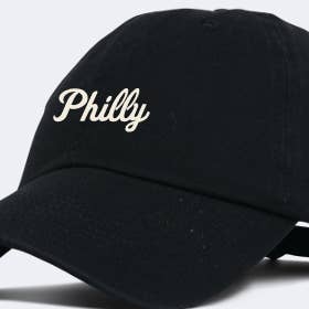 Philly Script Hat Black for wholesale by Jupmode