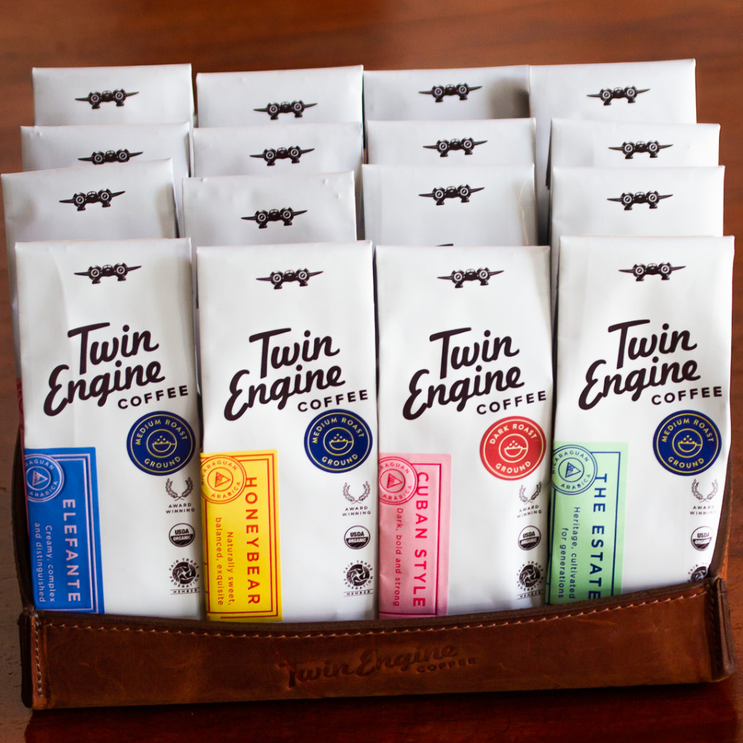 Twin Engine Coffee - Wholesale Ground Coffee - Traveler 1-Pot Organic Specialty Fair Coffee / Honey Bear4