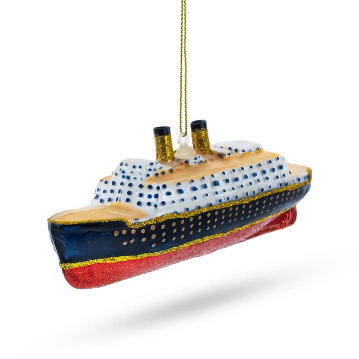 BestPysanky - Wholesale Ornament - Historic Titanic Ship Glass Ornament