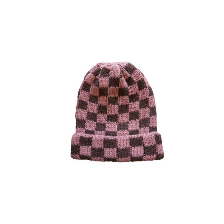 Funkyrel® Atzbranding Limited - Wholesale Beanie - Women's - Haila - Winter Checkered Knitted Beanie
