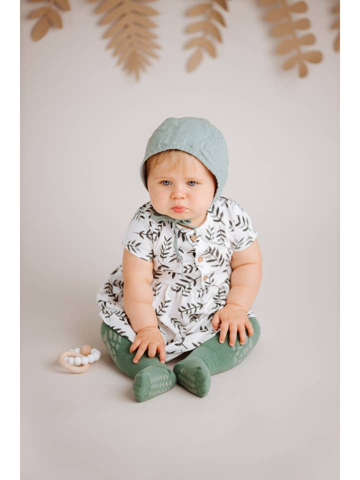 Olie the Curious - Wholesale Socks - Kids - Green Forest Tales Crawling Tight11