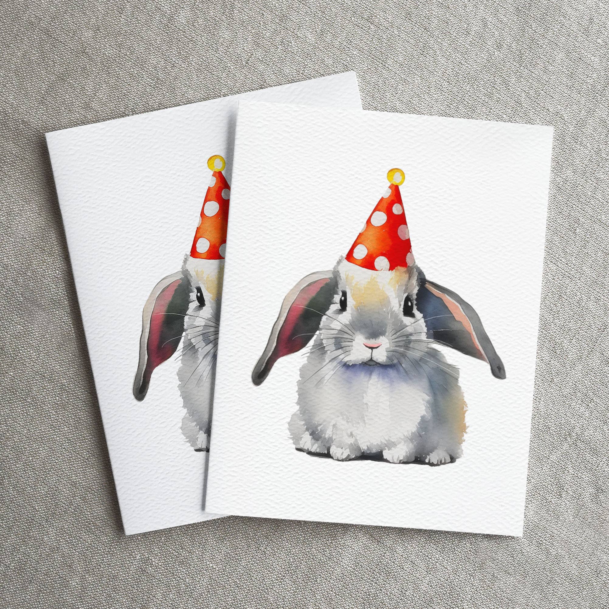Blue Thistle - Wholesale Birthday Card - Bunny Birthday Card, Cute Rabbit Happy Birthday Card1