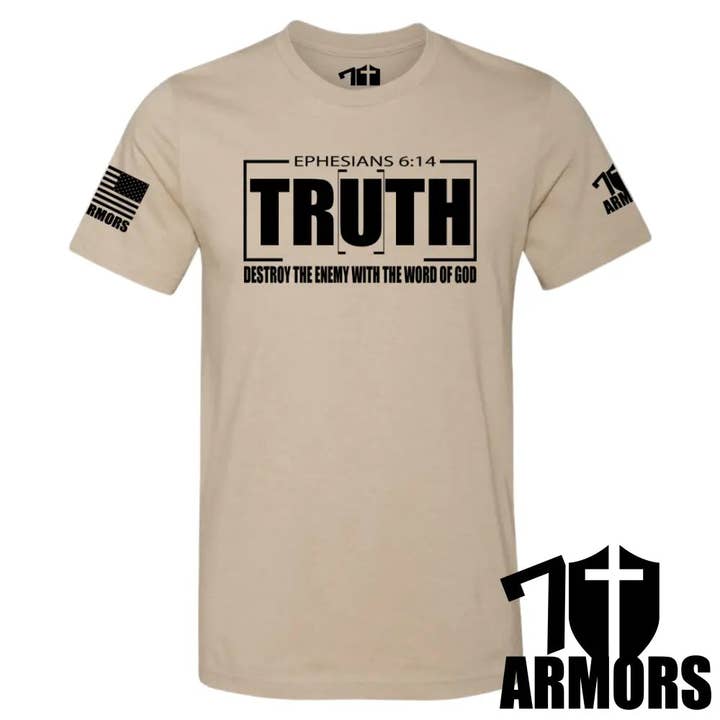 7 ARMORS APPAREL - Wholesale Screen Printed T-Shirt - Men's - BELT OF TRUTH T-SHIRT2