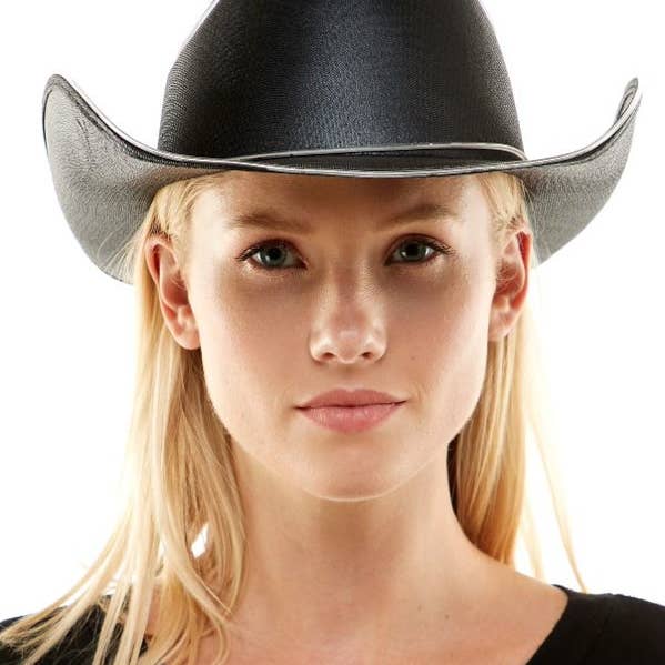 Light-Up Black Cowboy Hat for wholesale by KBW Global Corp.