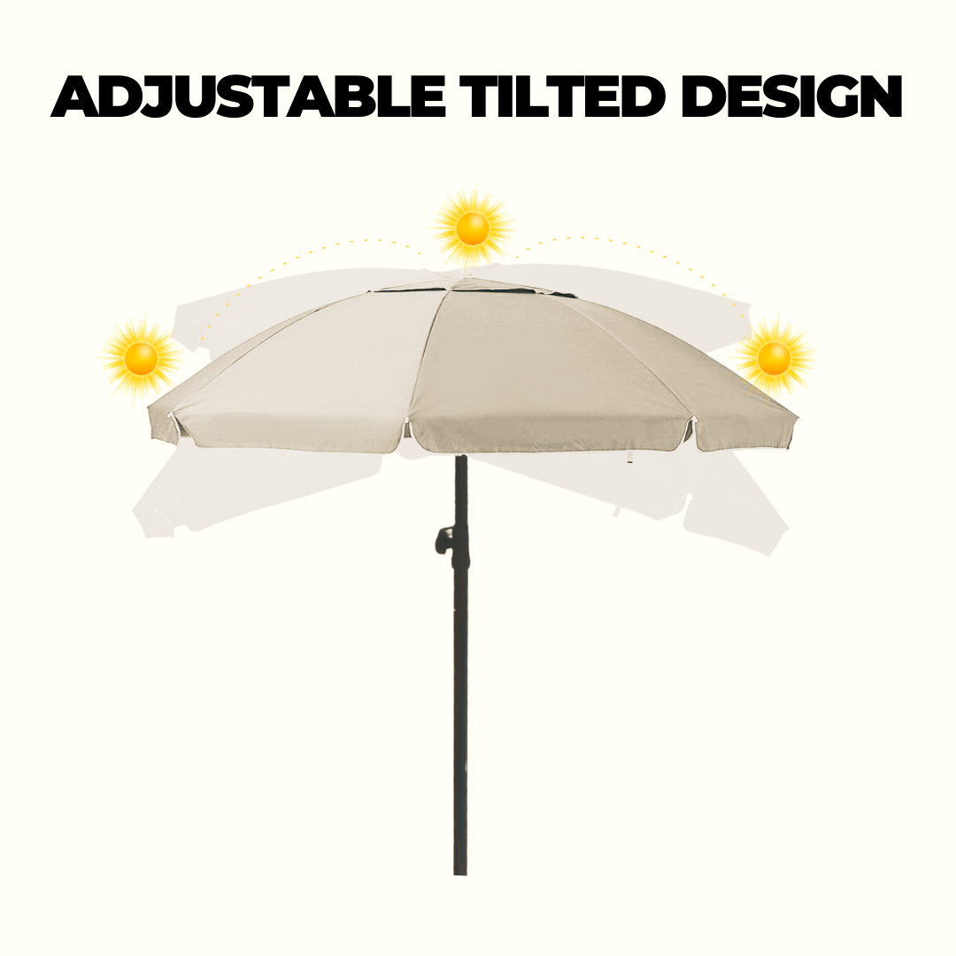 ROFFT USA LLC - Vendita all'ingrosso Ombrellone da spiaggia - Ombrellone da Spiaggia ROFFT 2 m in acciaio e alluminio resistente6