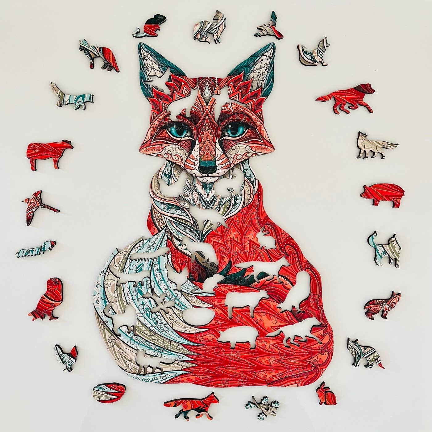 Lubiwood - Wholesale Puzzle - Adult - Cunning Fox Jigsaw A4 Premium Box4