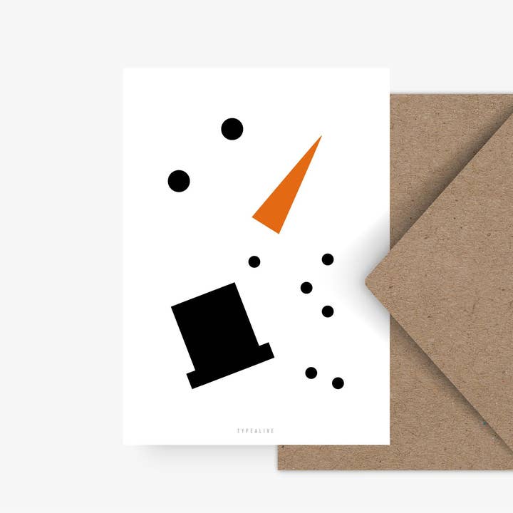 Postcard/Snowman for wholesale by typealive
