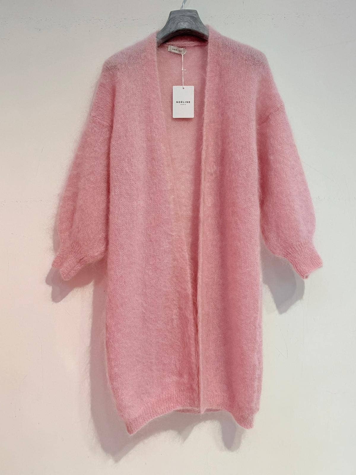 NOELINE – Großhandel Strickjacke – Damen – Lange Weste aus 80% Kid-Mohair 194010