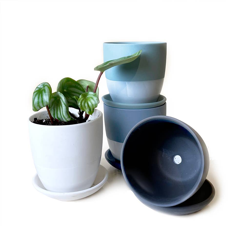 Chive - Vente Pot - Cache-pot en céramique Dyad Jardinières décoratives modernes avec soucoupe5