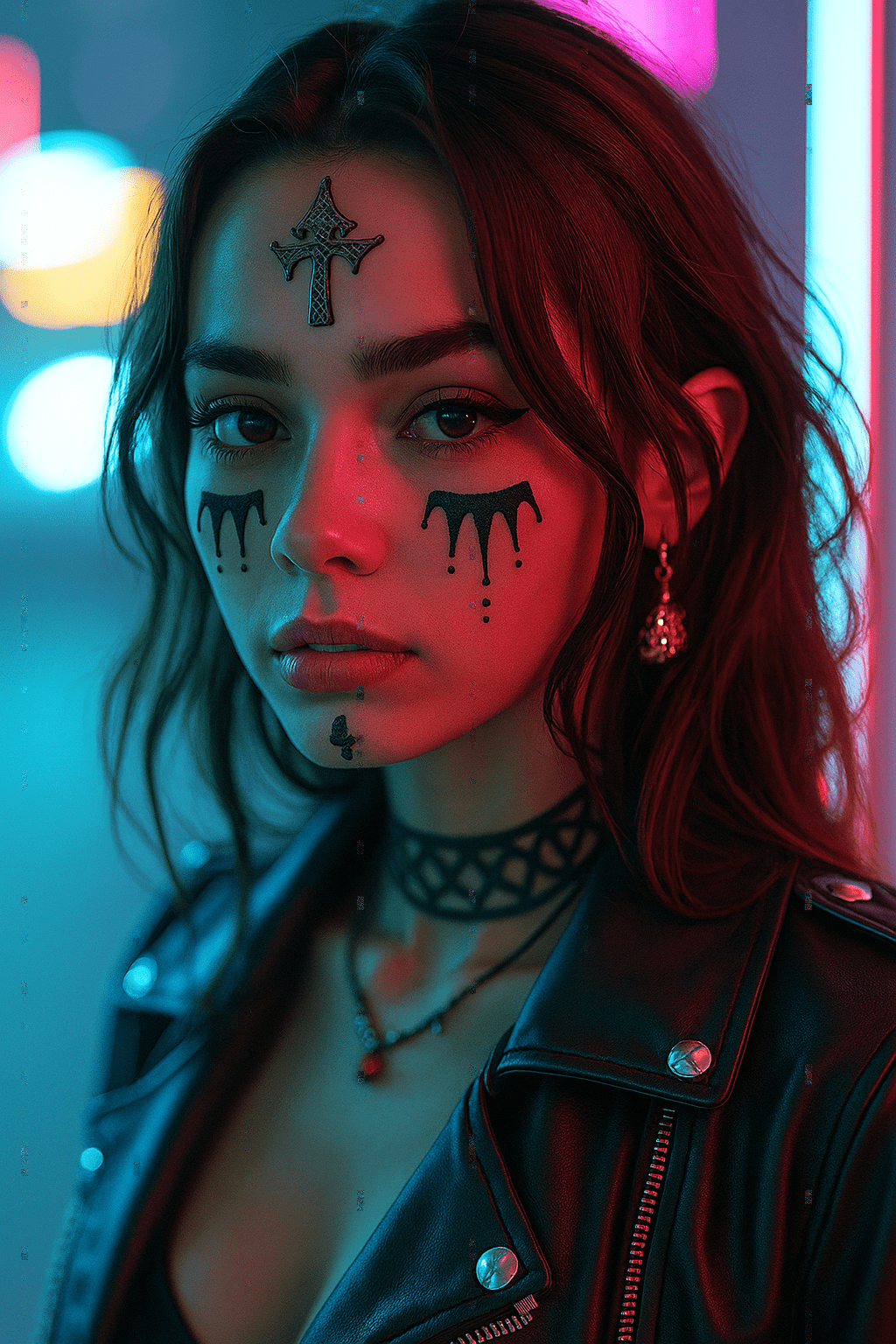 Perfect Pennywise Black Glitter Face Sticker for wholesale on Faire1