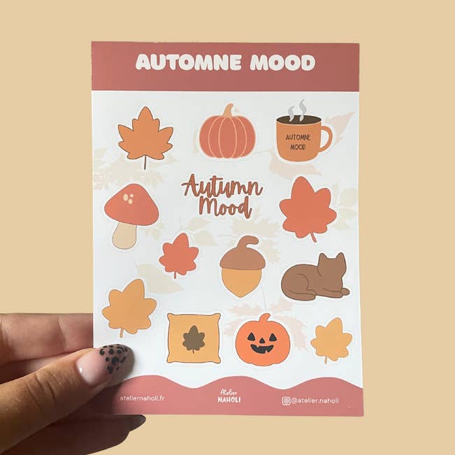 Klistermärkesark - Höststämning för wholesale av Atelier Naholi