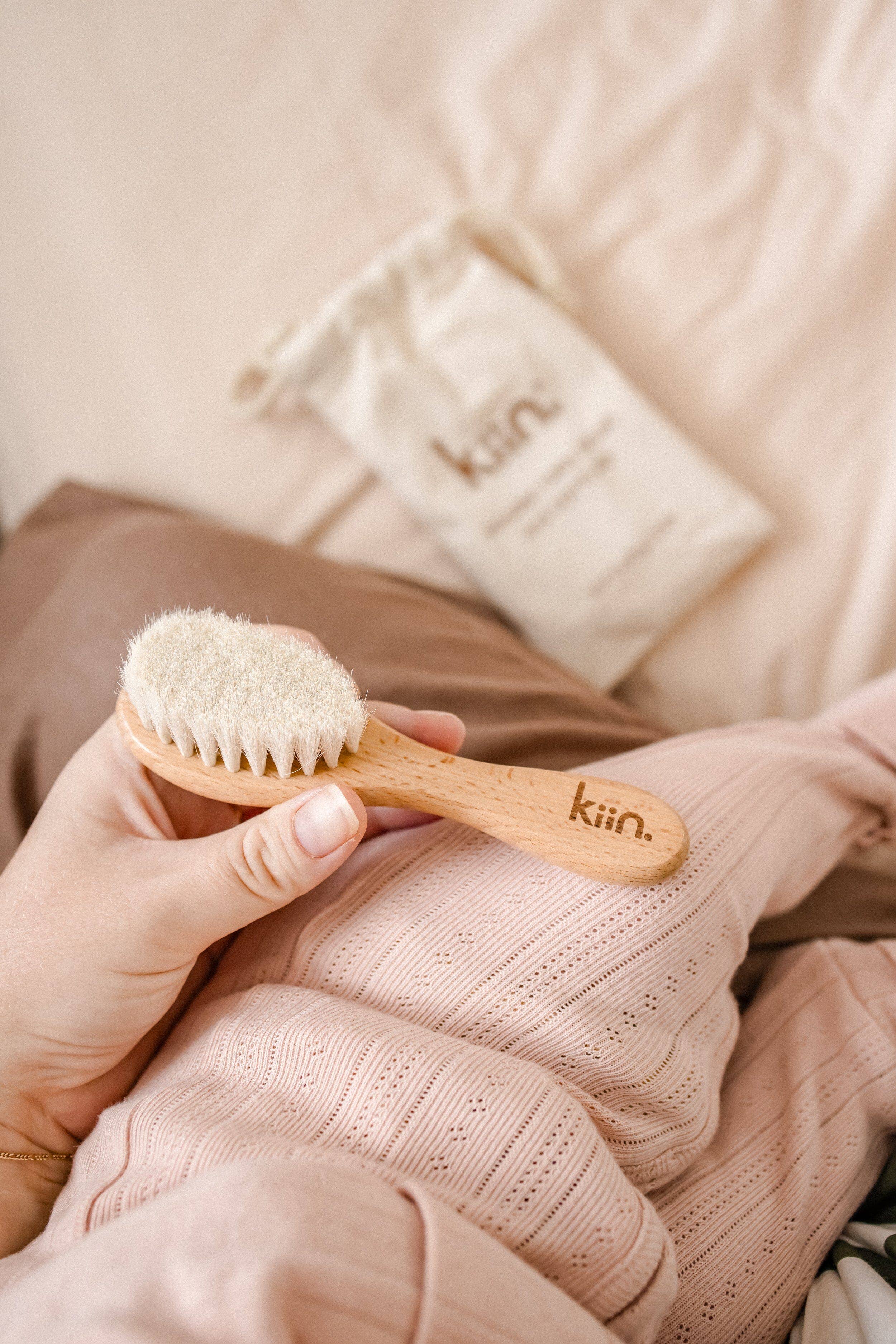 Kiin Baby - Wholesale Hair Brush/Comb Set - Kids & Baby - Wooden Baby Brush + Comb Set5