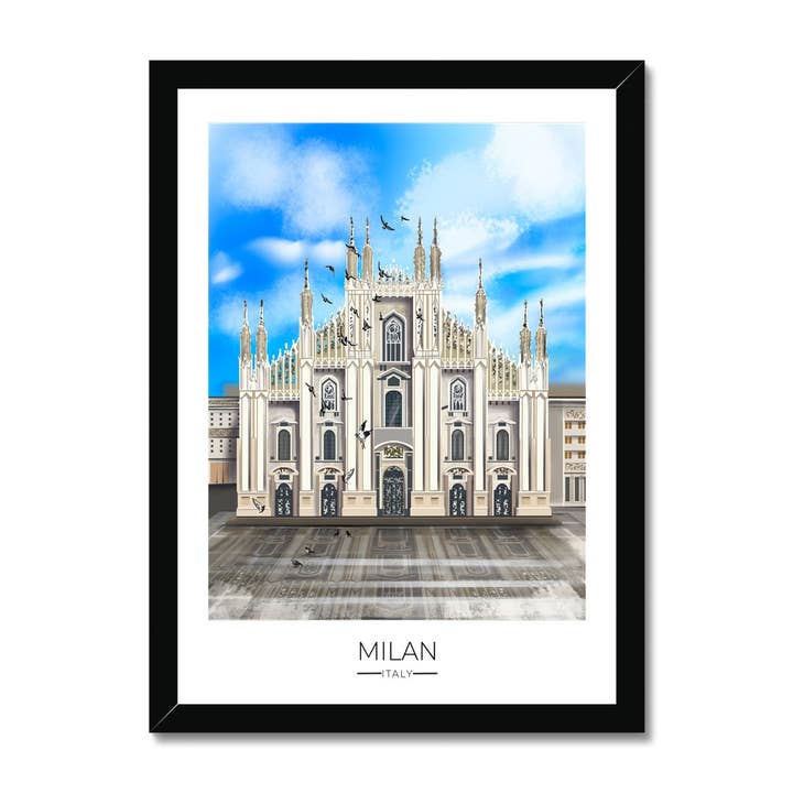 Milan Travel Poster Print for wholesale by Dreamers who Travel