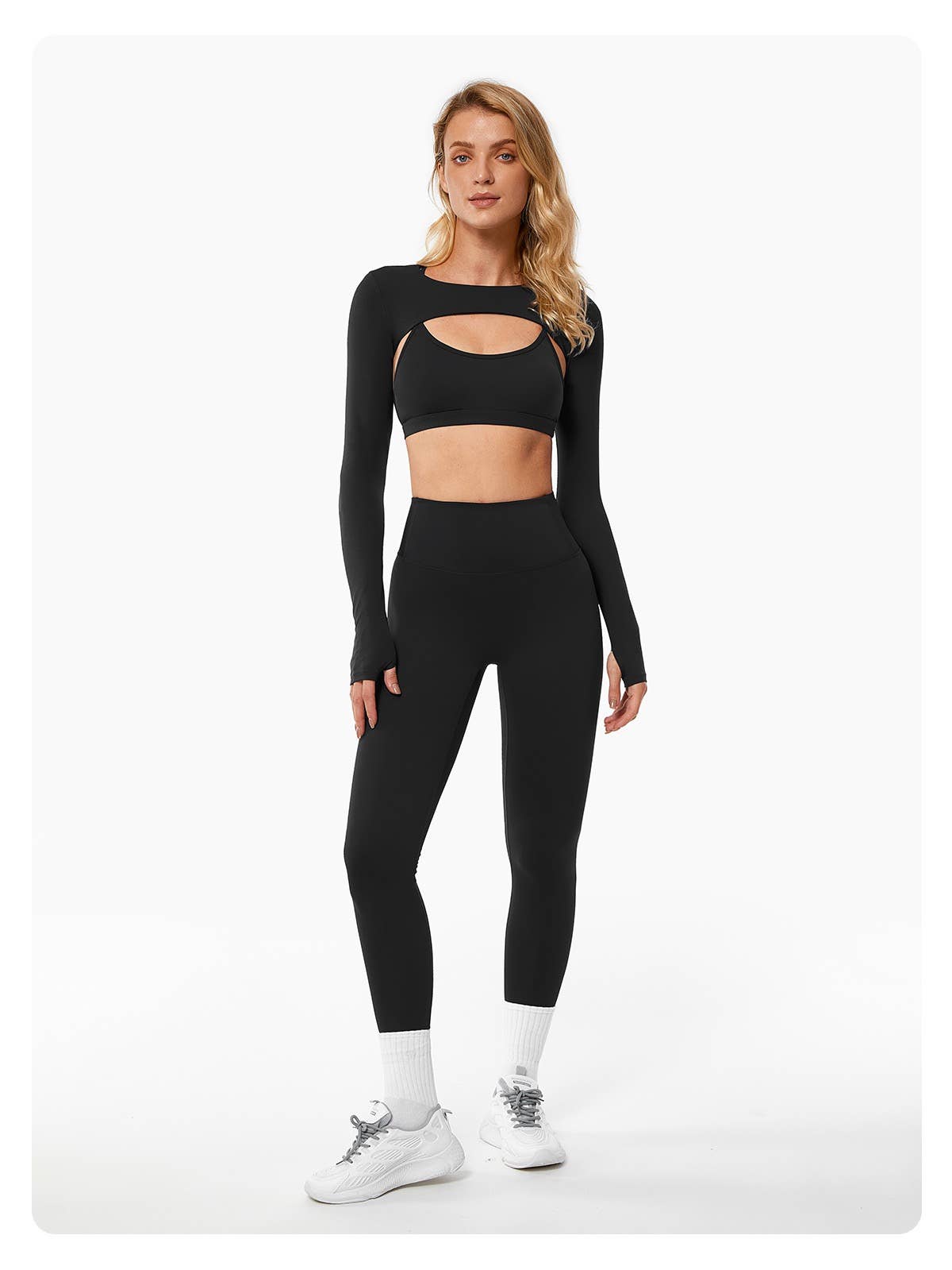 Mantra Active - Wholesale Activewear Set - Women's - Odette Sports Bra, Crop Top, and Legging 3 Piece Set7