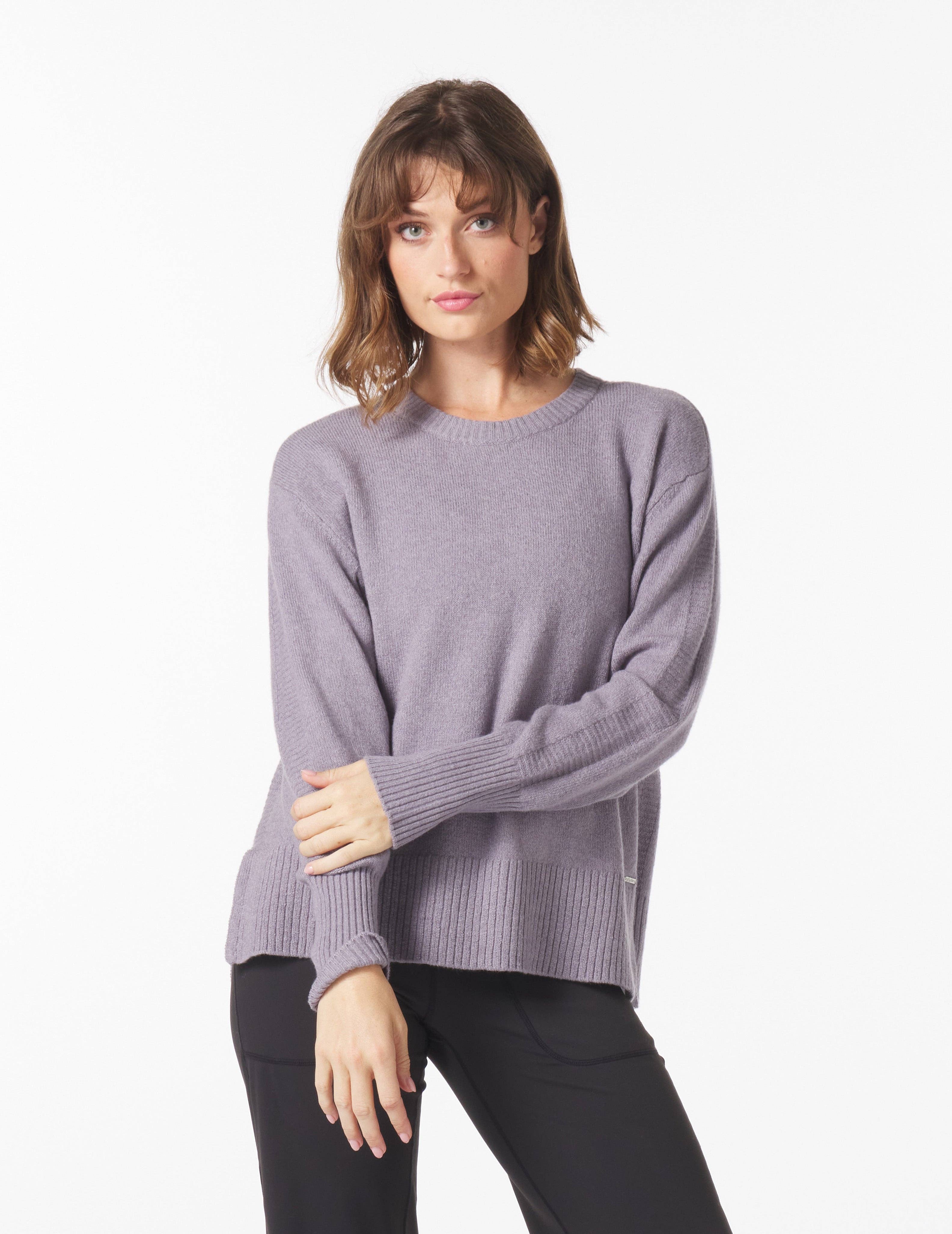 Elevated Knit Crew: Dusty Lavender for wholesale on Faire0