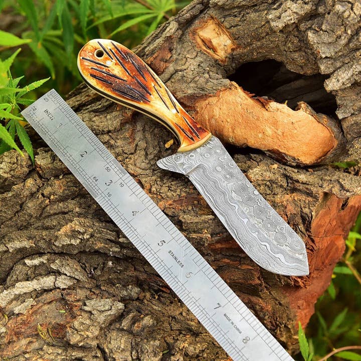 Naomi's Happy Place Shop - Wholesale Pocket Knife/Holder - Whisky Bent Knives – Custom Handmade Damascus Steel Blade2