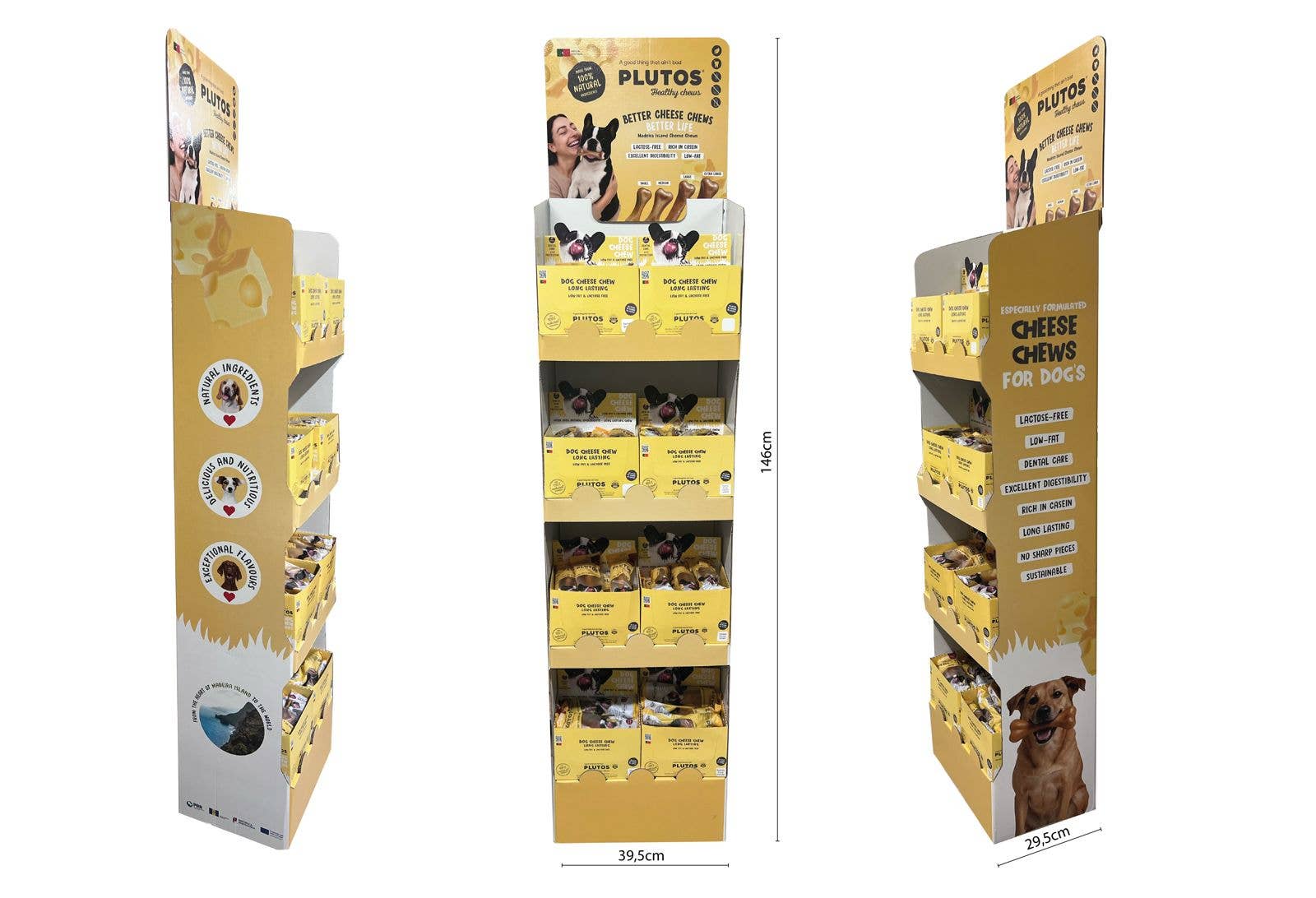 PLUTOS CHEWS – Großhandel Leckerlis – Hund – PLUTOSPETFOODS S.A. Hundezahnpflege-Kauartikel mit Käse- und Entengeschmack M (20 Stück)5
