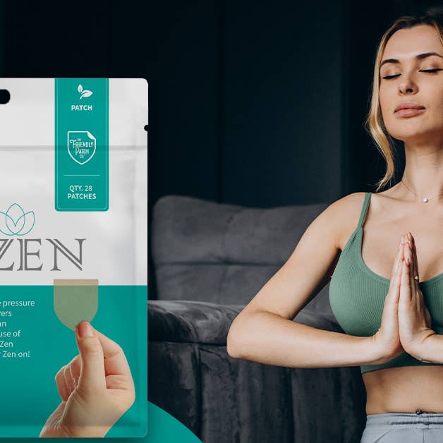Friendly Patch CO - Wholesale Oral Supplement/Vitamin - Zen Stress Patch Relax & Let Go Ashwagandha Gaba 8 Patches