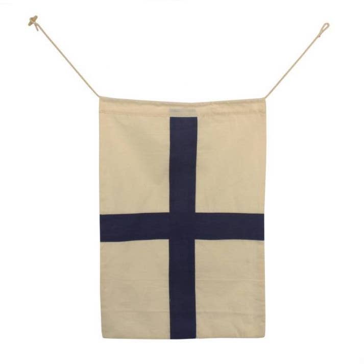 Hampton Nautical – Engroshandel Flag – Bogstav X klud nautiske alfabet Flag dekoration 20"