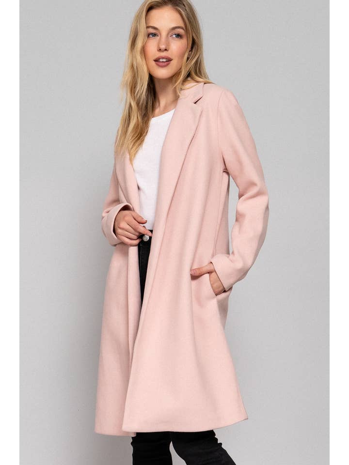 Active Basic | Active USA – wholesale Coat – Women’s – Long Sleeve Open Front Soft Felt Long Coat8