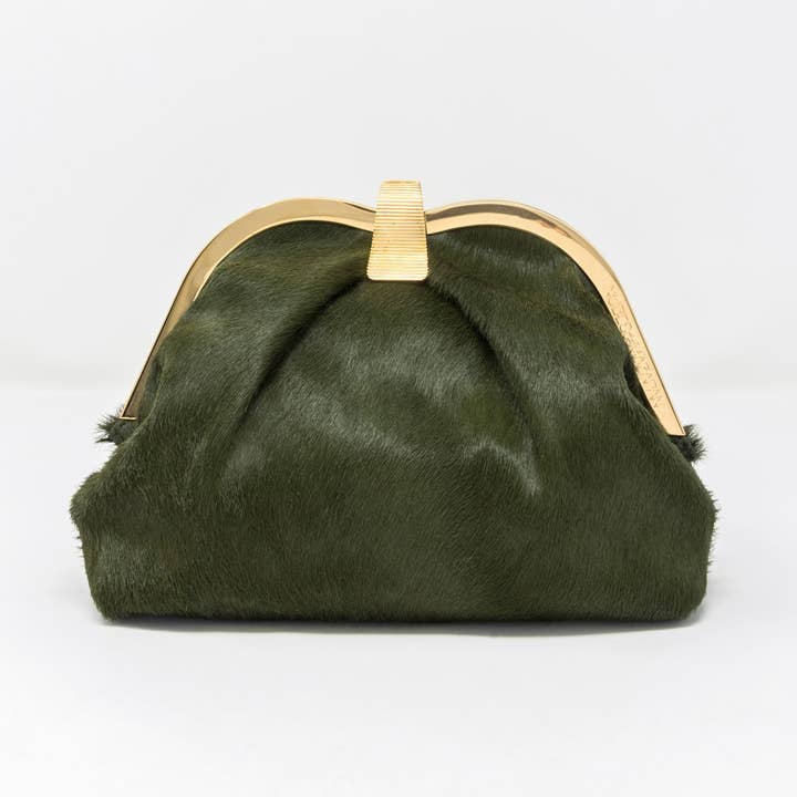 Nubes de Mazapan - Wholesale Top Handle Bag - Women's - PONY EFFECT LEATHER HANDBAG0