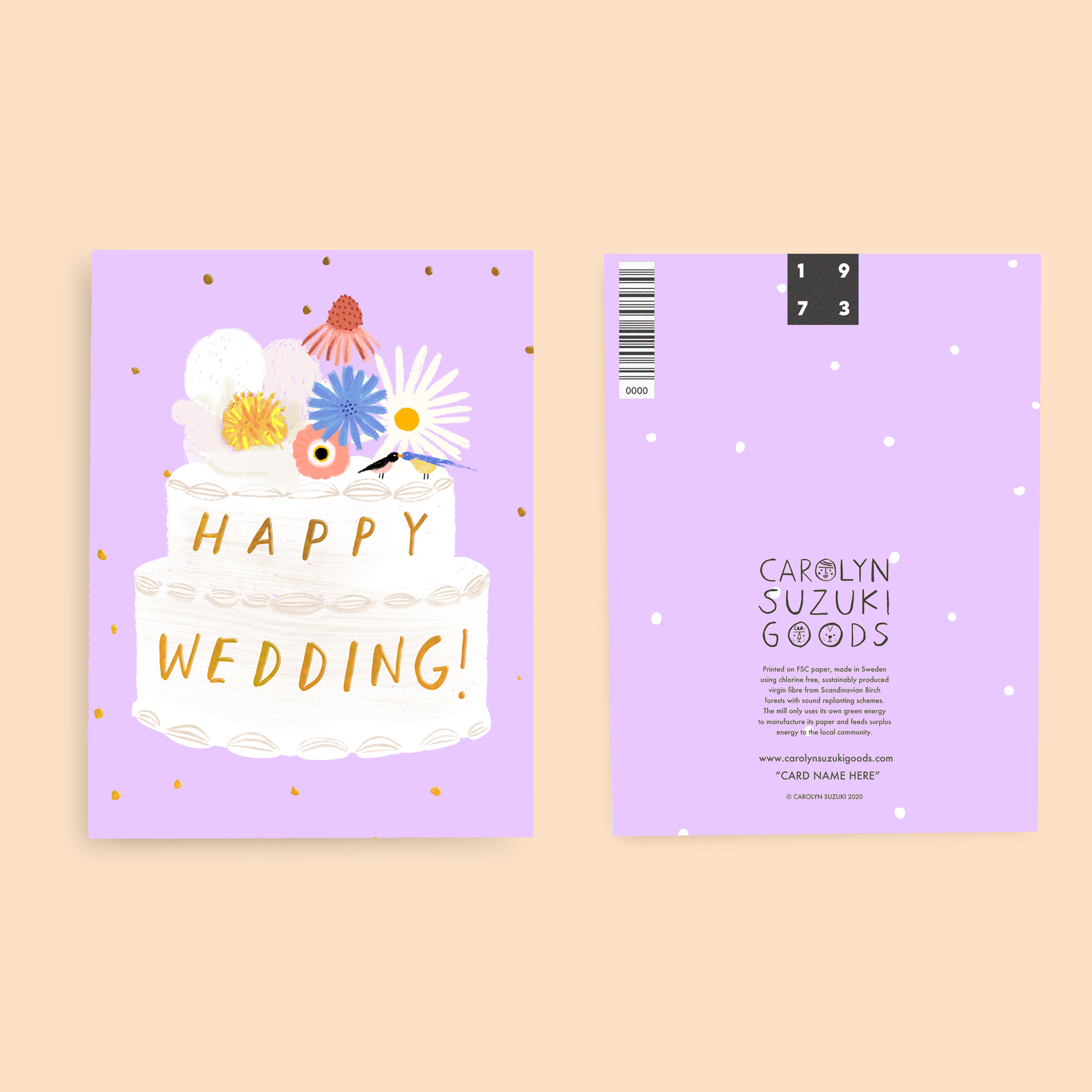 Carolyn Suzuki – Engroshandel Bryllupskort – SUKKER UNION - Bryllupskort1