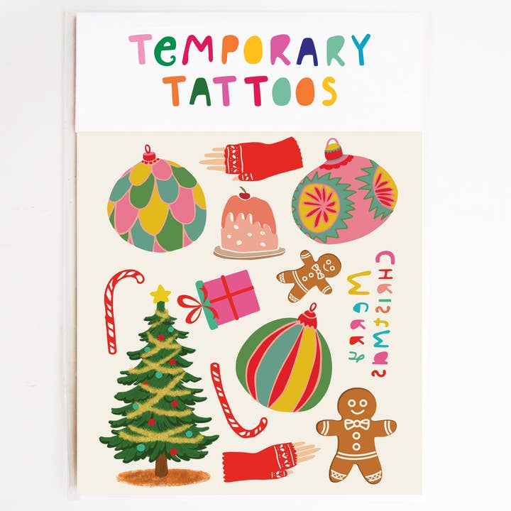 Christmas Elements Temporary Tattoos for wholesale by Missy Minzy