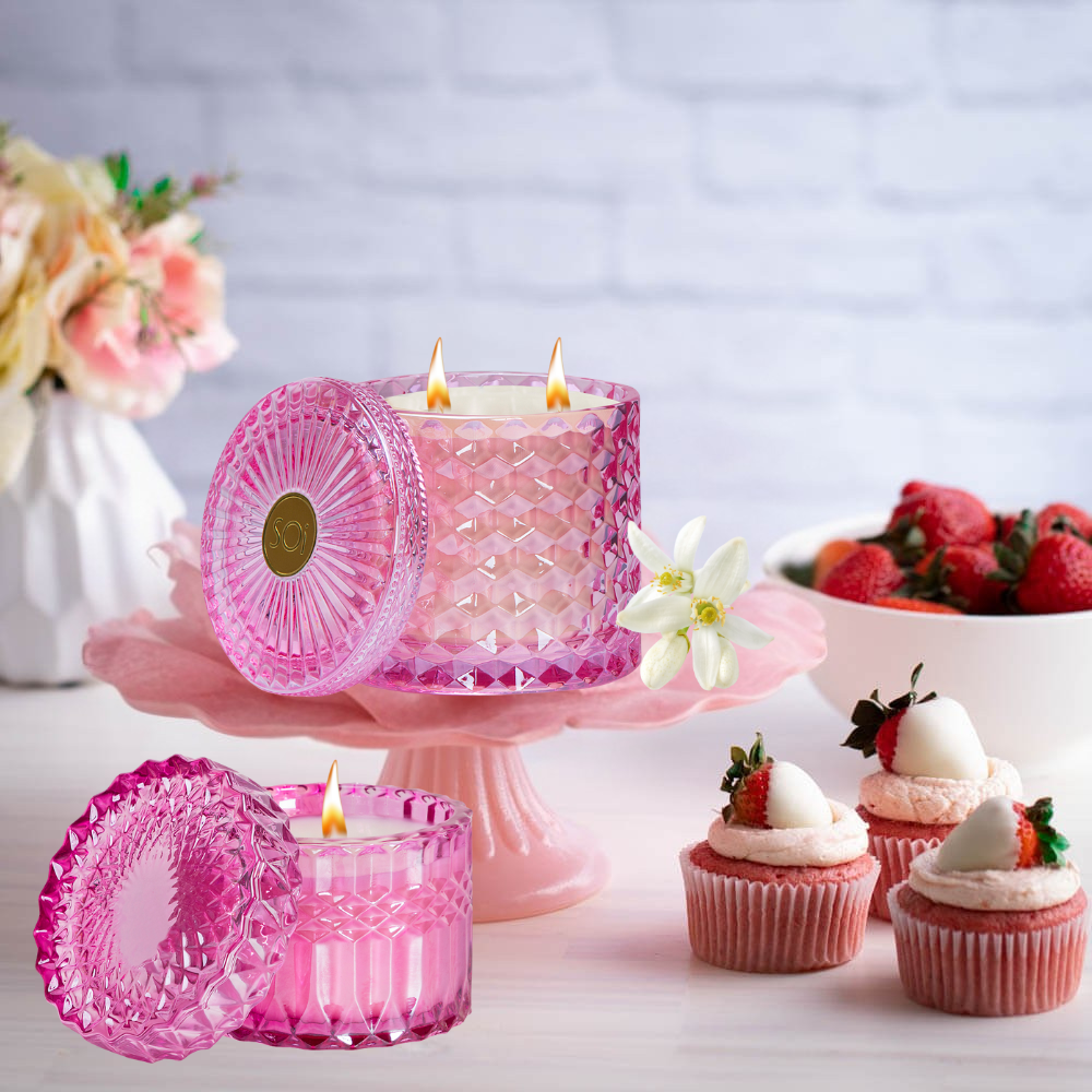 The SOi Company - Wholesale Jar/Filled Candle - Cake For Breakfast 8oz Petite Shimmer Candle1