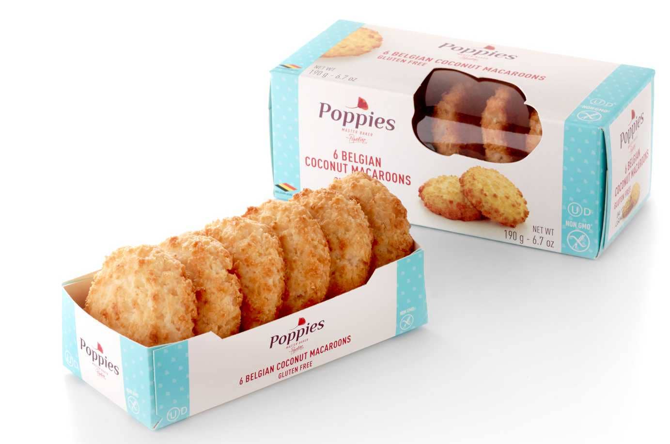 Gourmandise – Engroshandel Cookie – Kokosnøddevalmuer - Glutenfri - 190g0