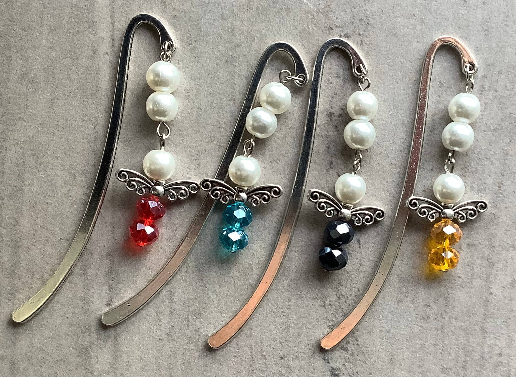 Faithstrings - Vendita all'ingrosso Segnalibro - Segnalibro in miniatura a forma di angelo, regalo cristiano, Bibbia che legge stelle1