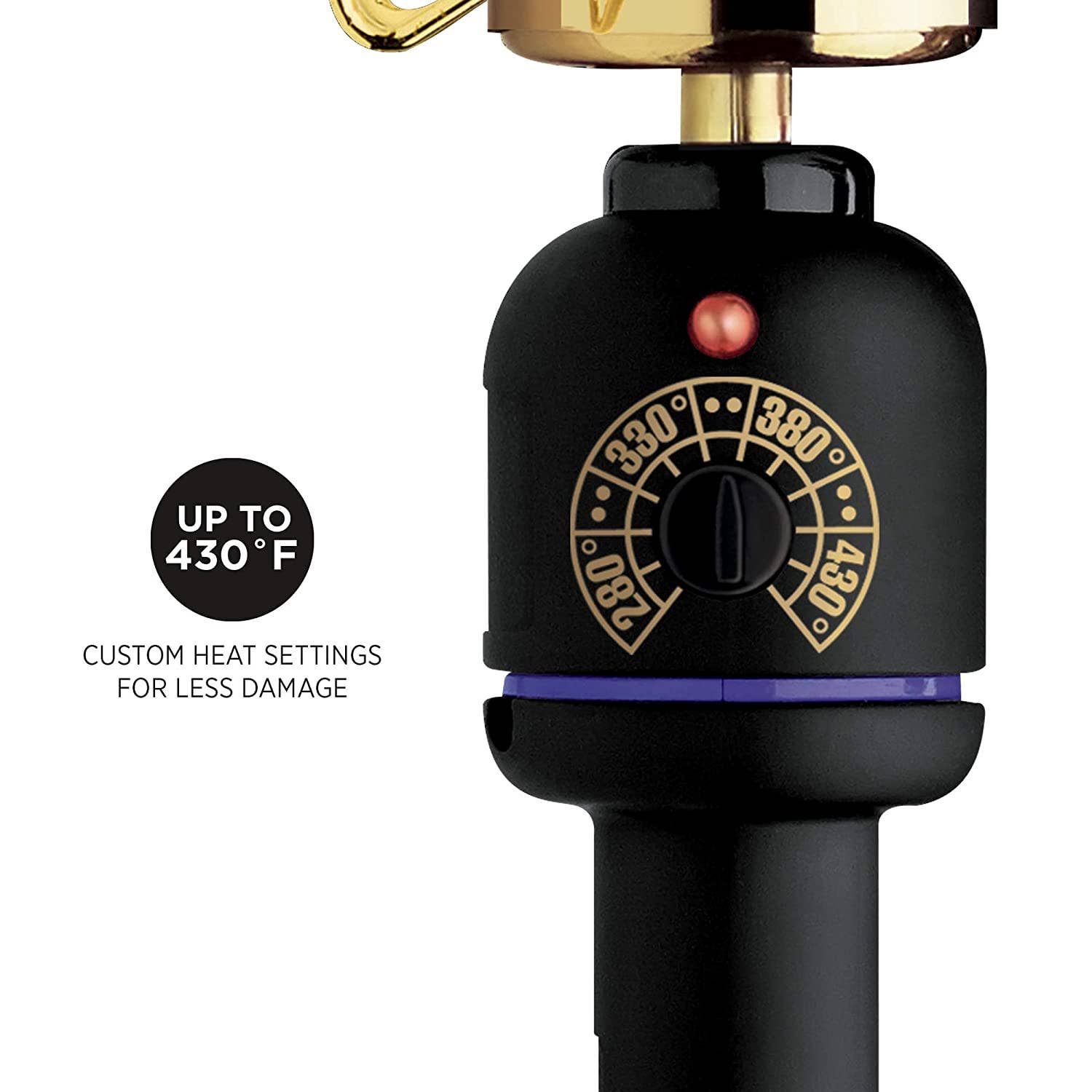 iTech361 – wholesale Curling iron/wand – HOT TOOLS GOLD FLIPPERLESS CURLING WAND IRON, 1 1/2"4